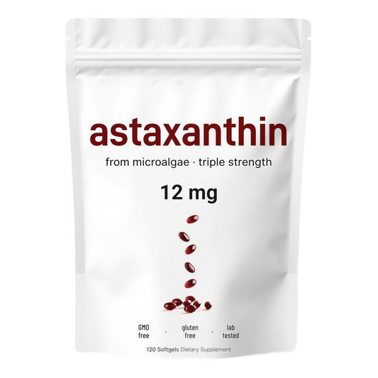 Numi Astaxanthin 12 mg triple strength pouch — transparent