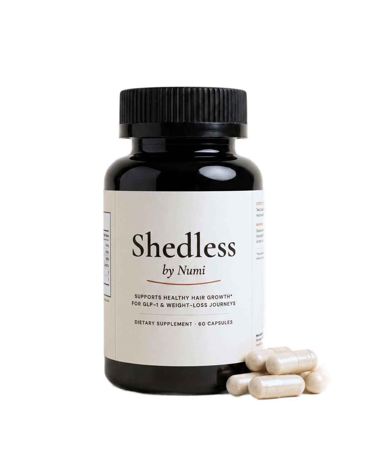 Shedless by Numi bottle with capsules
